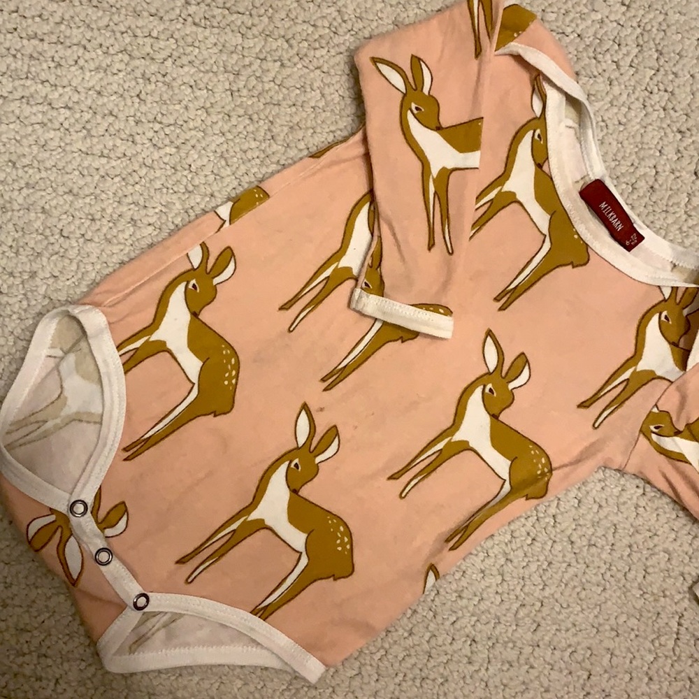 Milk barn deer onsie